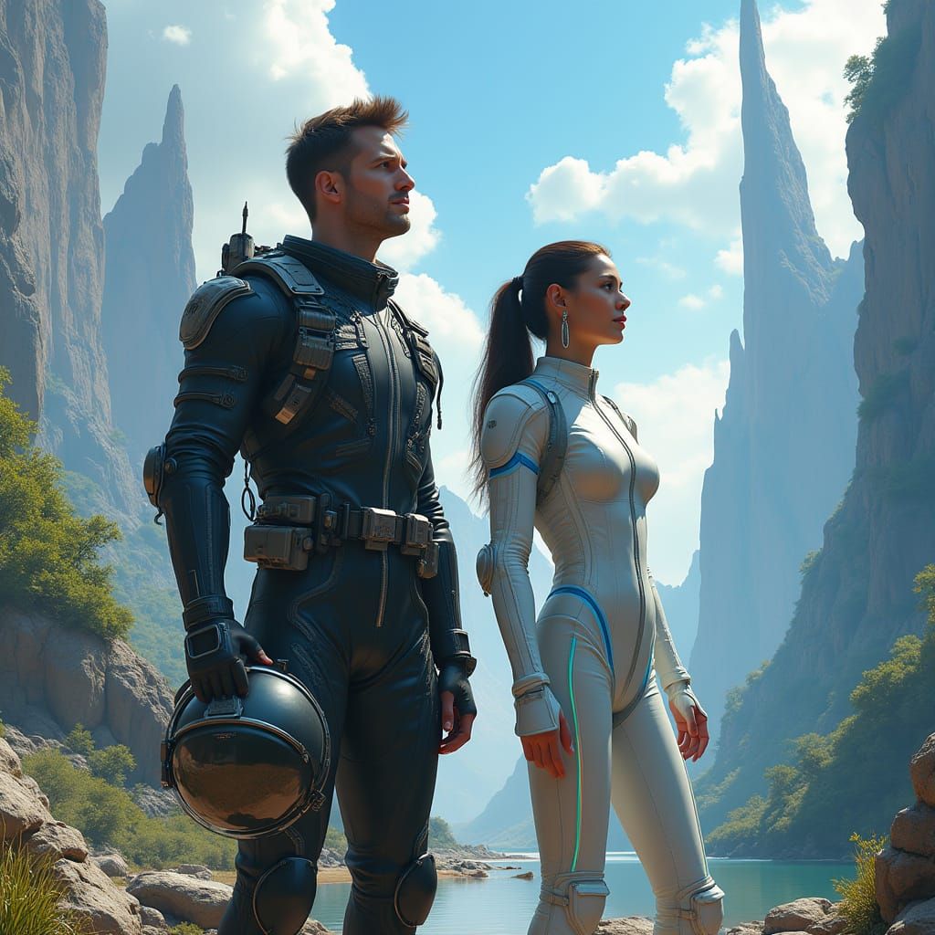 Space Pilots Discover Uncharted Paradise