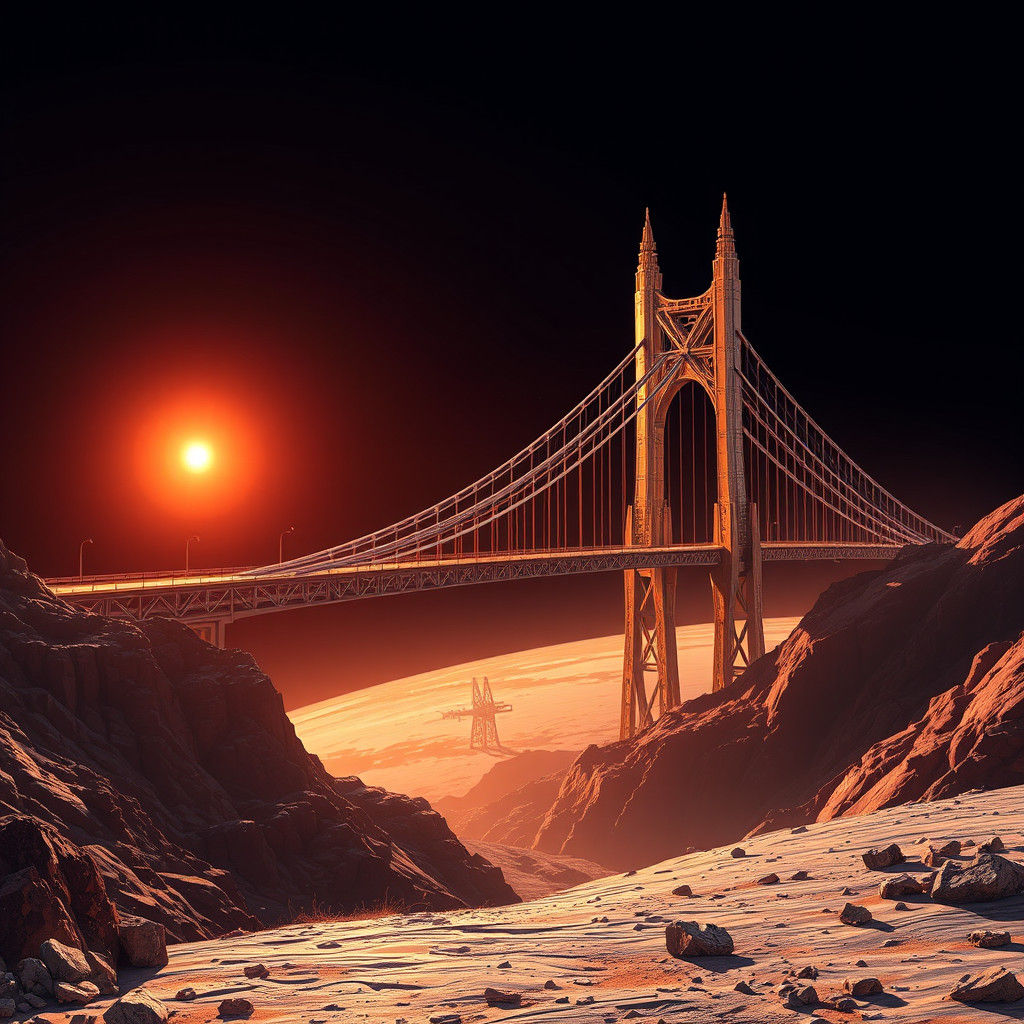 Spectacular Bridge Between Earth and Moon