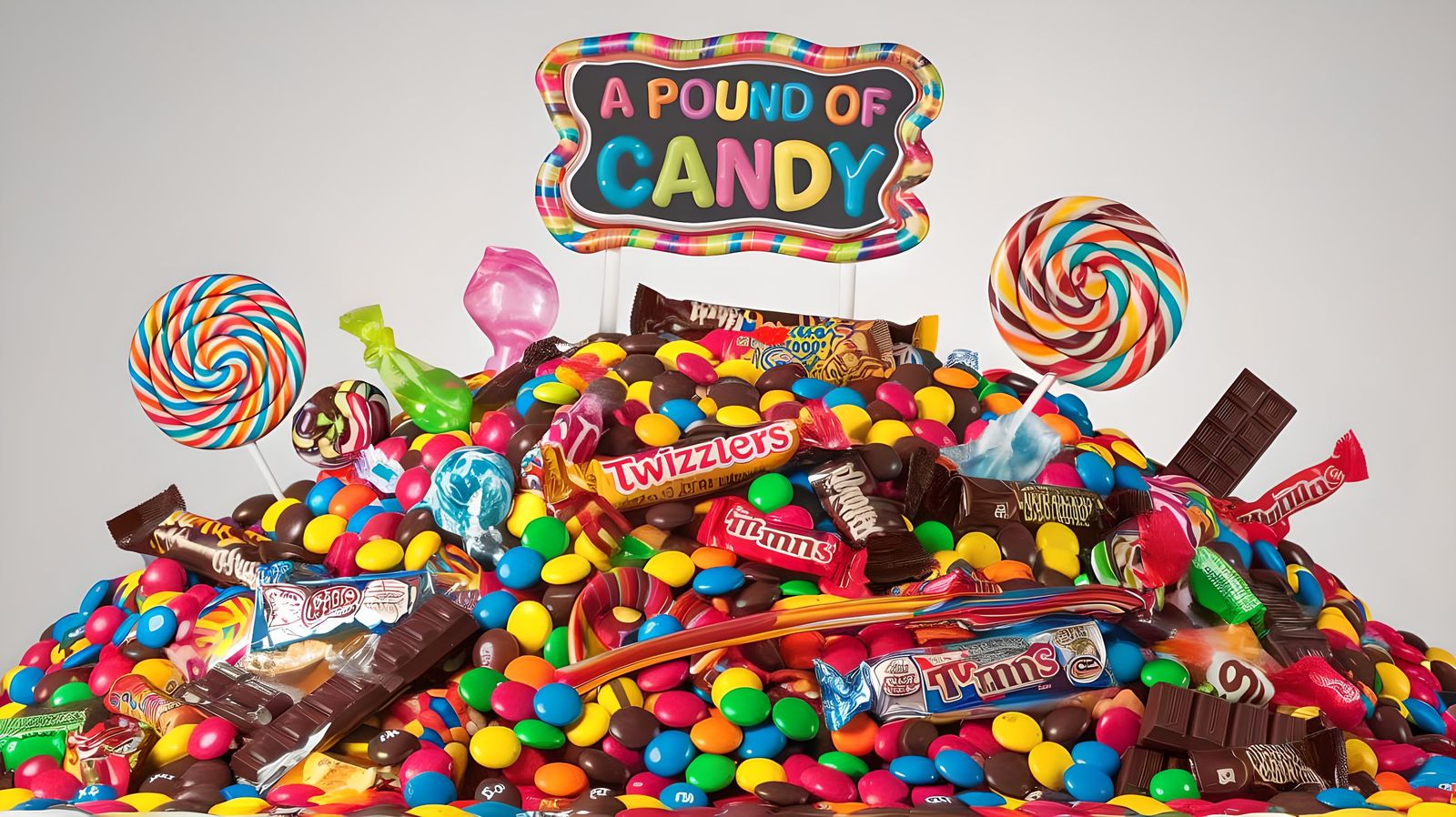 Humorous Photo of a Gigantic Candy Mound