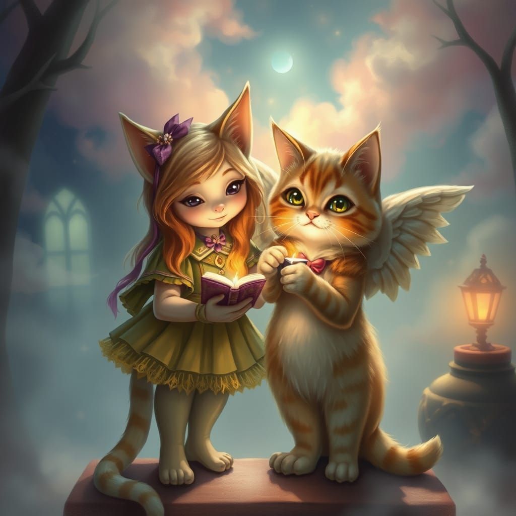 Tayla Swynnler and Meowcchiatto in Whiskertown