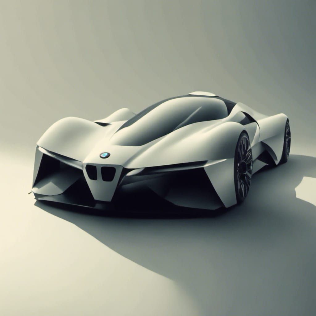 BMW futuristic aerodynamic sports car