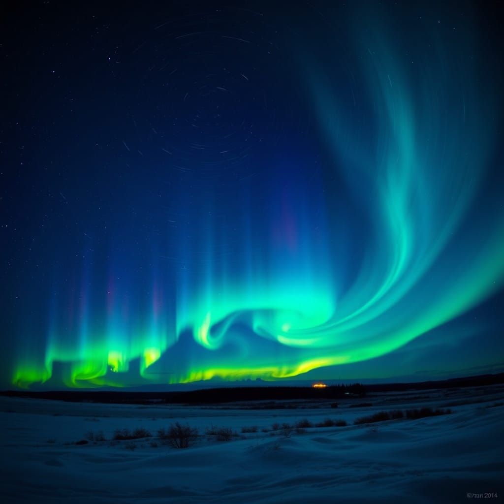 Northern Lights Dance in Ethereal Hues