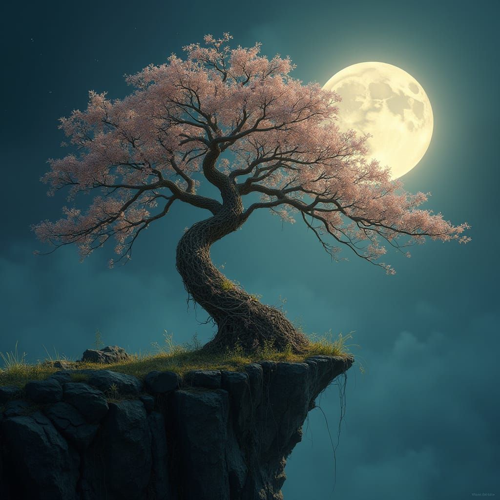 Wire Tree of Life with Crystal Blossoms