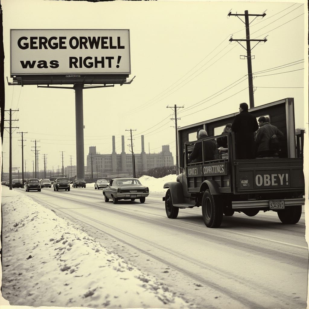 Orwell billboard.
