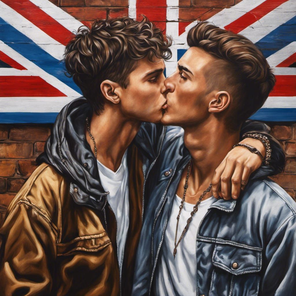 Passionate Encounter: A Photorealistic Painting