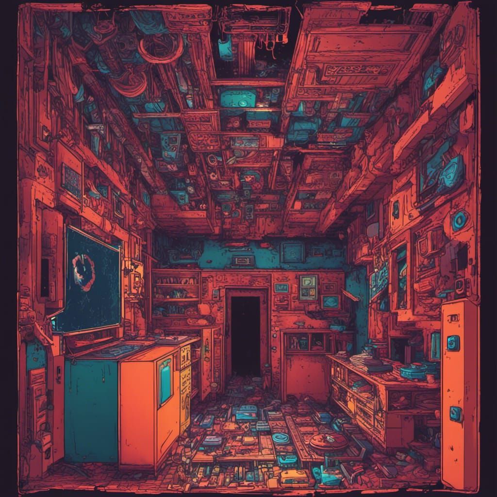 Creepy Backrooms Play Place Pixel Art