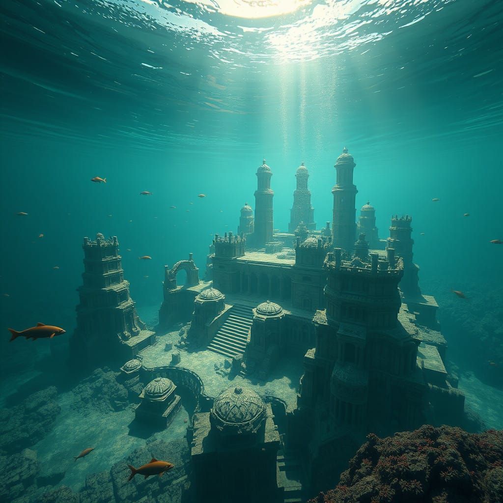 Fantastical Underwater Metropolis Unveils Oceanic Secrets