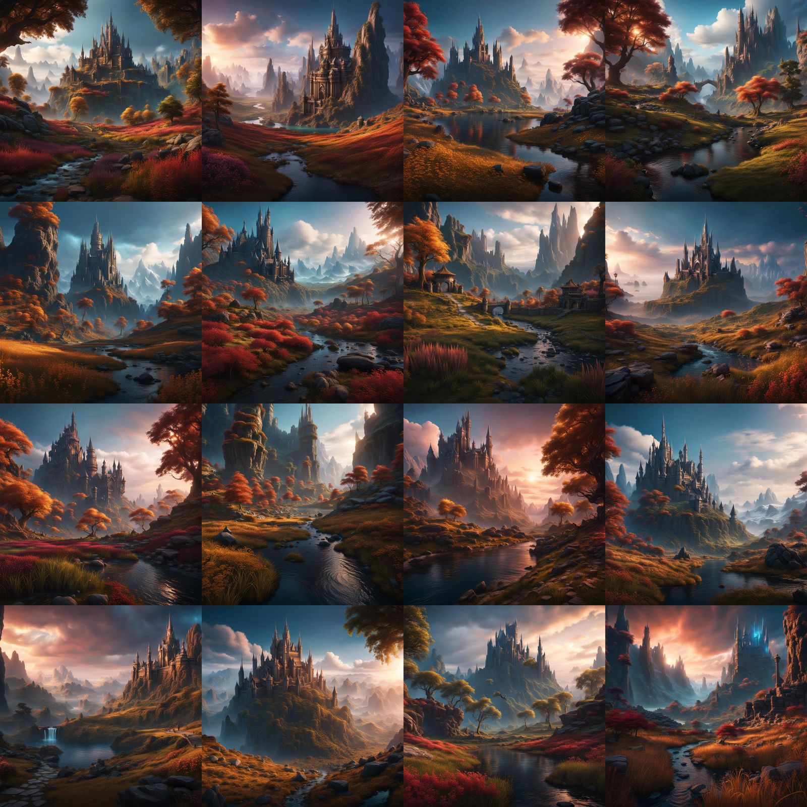 Cinematic Fantasy Landscape in Detailed Matte Painting