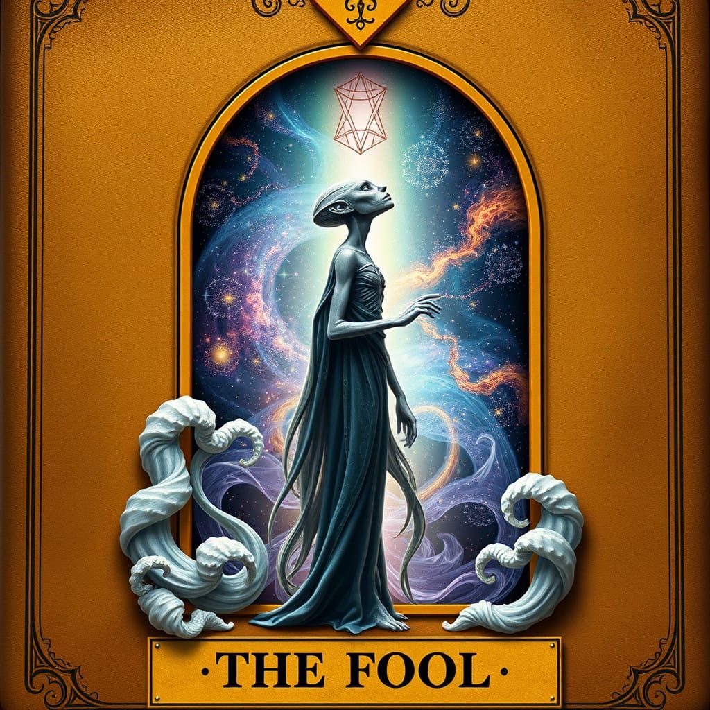 Dreamlike Cosmic Tarot Card of the Fool