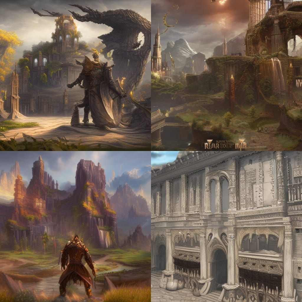 Fantastical Matte Painting in Deep Color