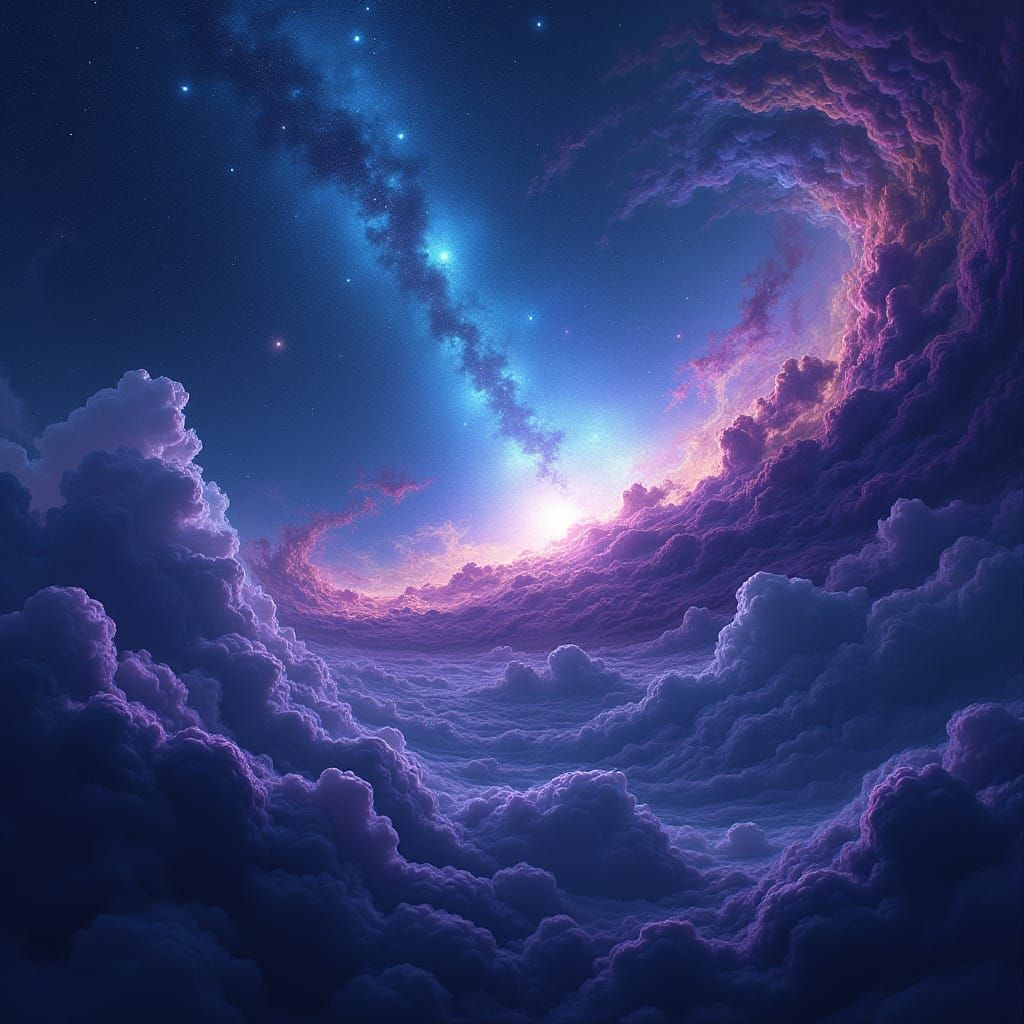 Cosmic Dreamscape in Vibrant Hues
