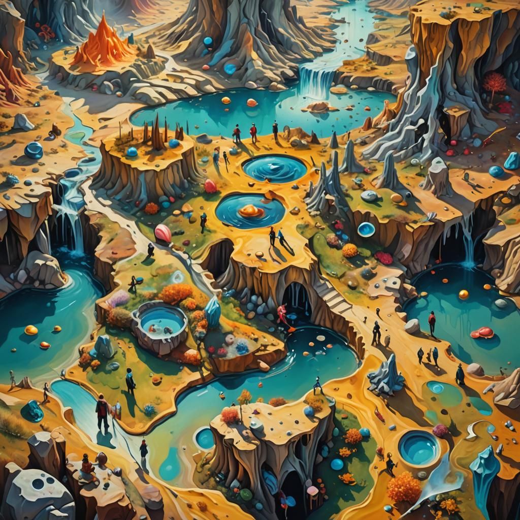 Fantastical Surrealism: Dreamlike Creatures in Vivid Colors