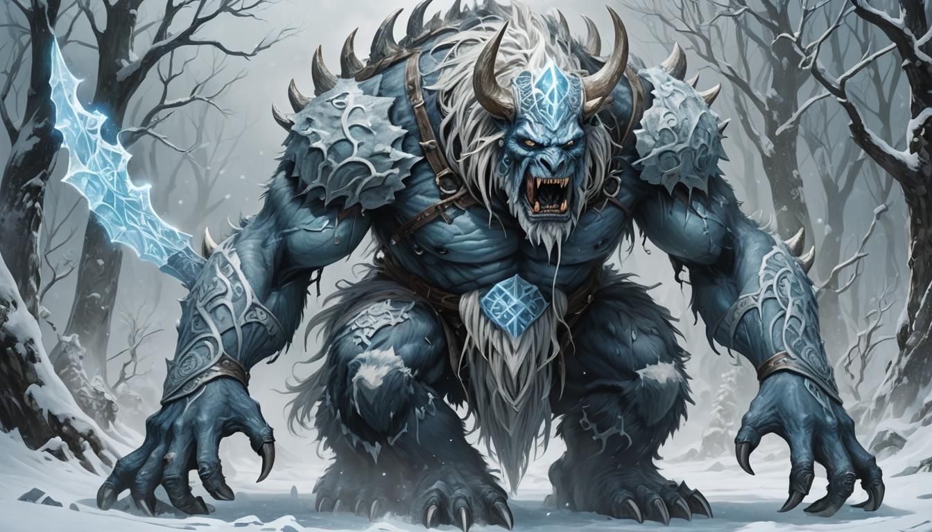 Fearsome Frost Giant of Nordic Legend
