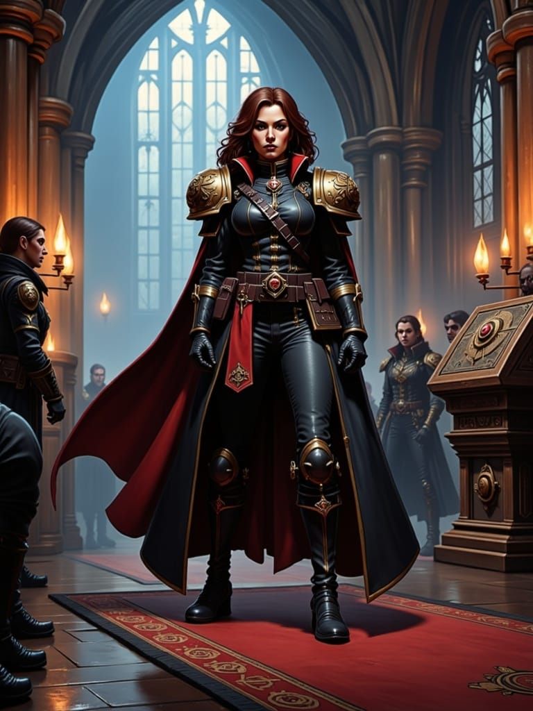 Warhammer 40k Rogue Trader in Gothic Cathedral Warship