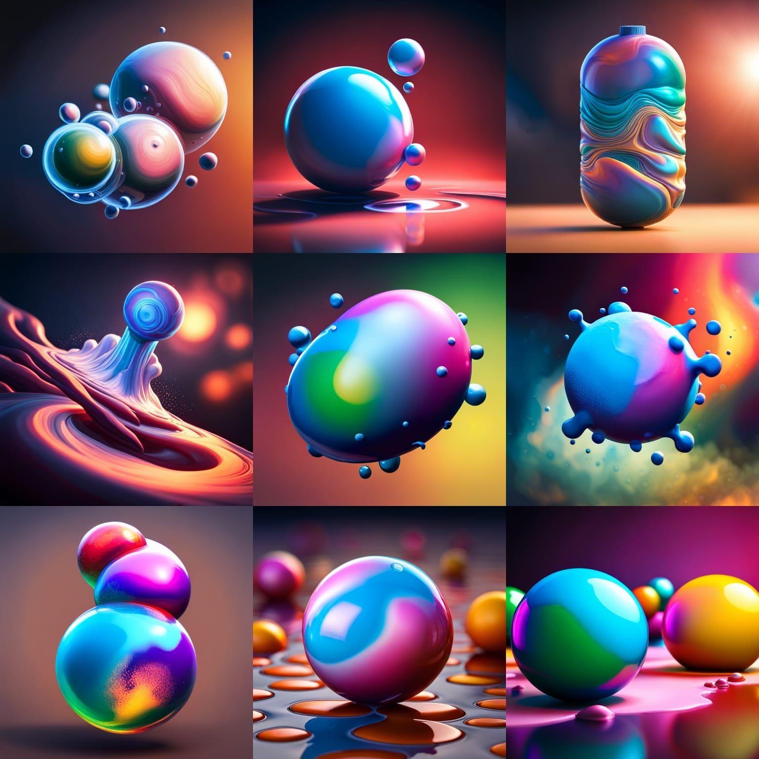 Hyperrealistic Bubbles on Soap Bar in 3D Graffiti Style