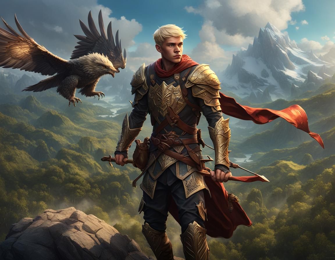 Elf Ranger Knight on Griffin Mount