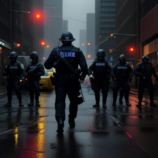 Dramatic FBI Arrest on City Street in Cinematic Style