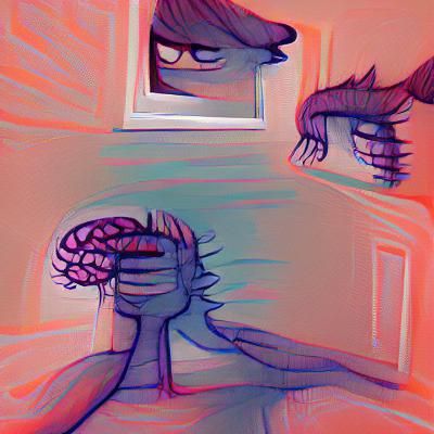 AI Generated Image of Intrusive Thoughts