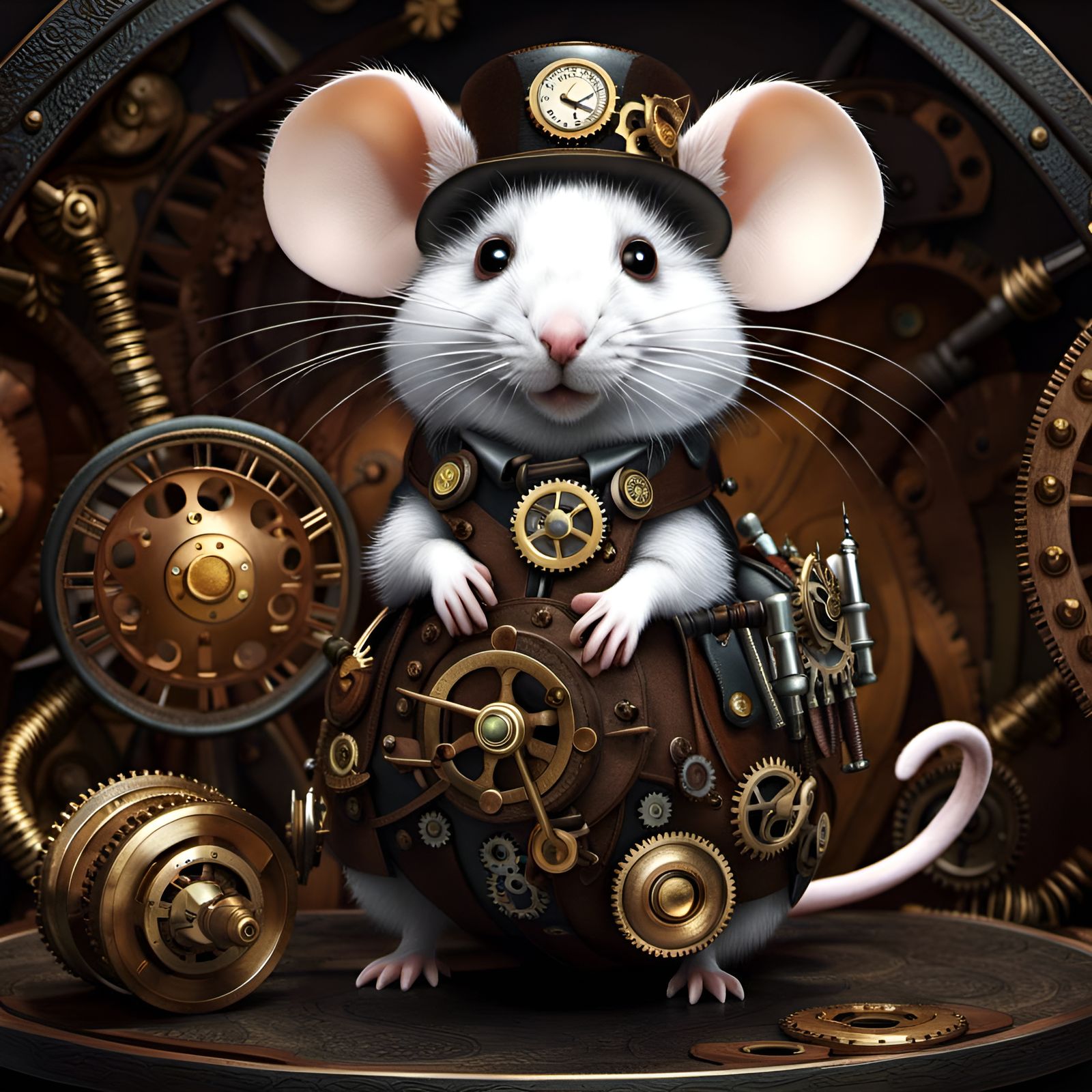 I joined THE STEAMPUNK PARADE but there seems to be a cat around!