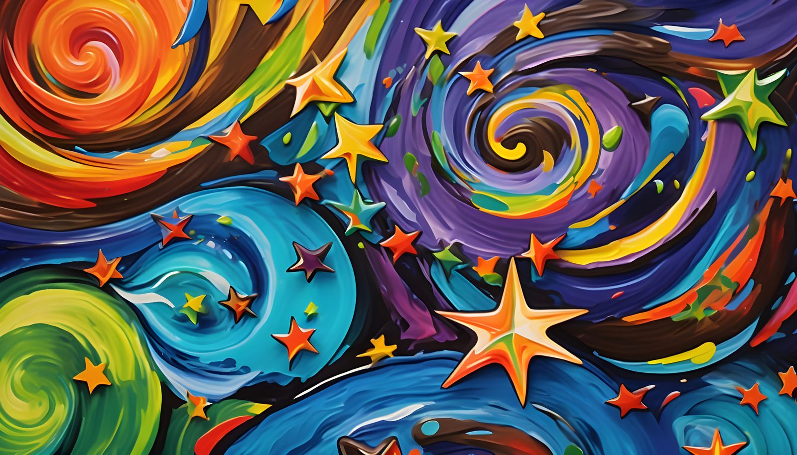 Vast Helical Vortex Maelstroms with Pointy Stars