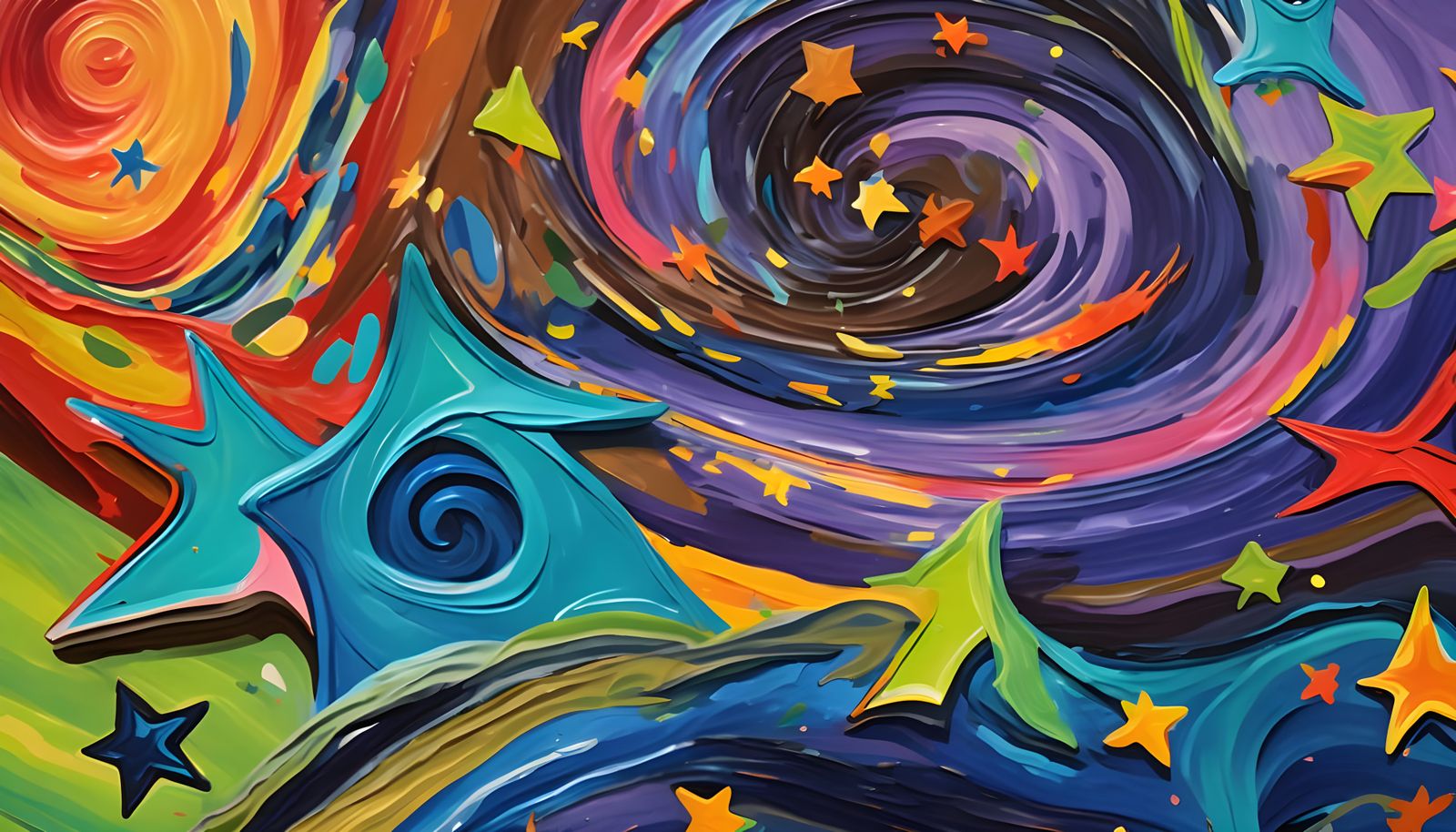 Vibrant Helical Vortex Maelstroms with Cosmic Stars