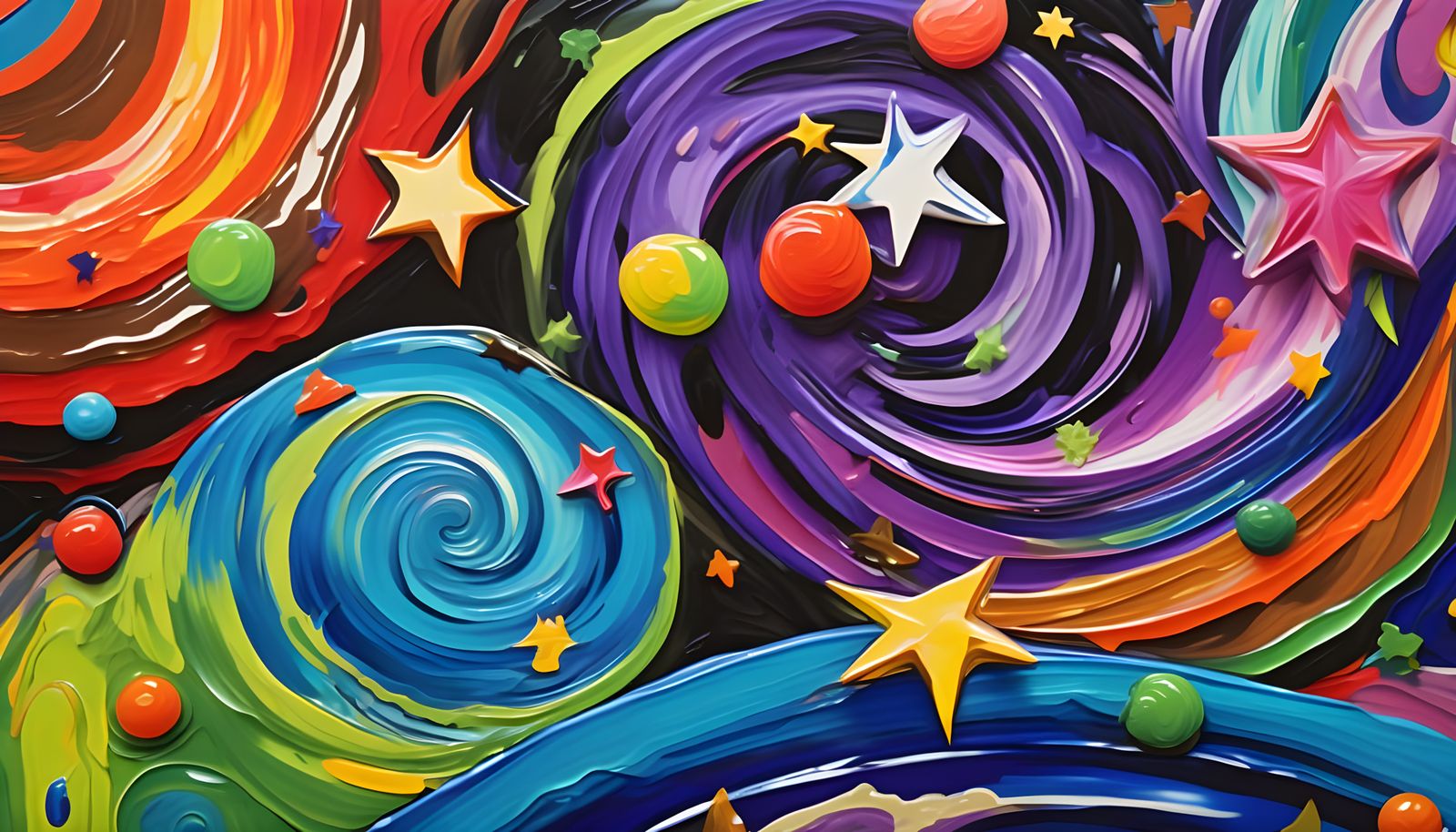 Vast Helical Vortex Maelstroms with Pointy Stars