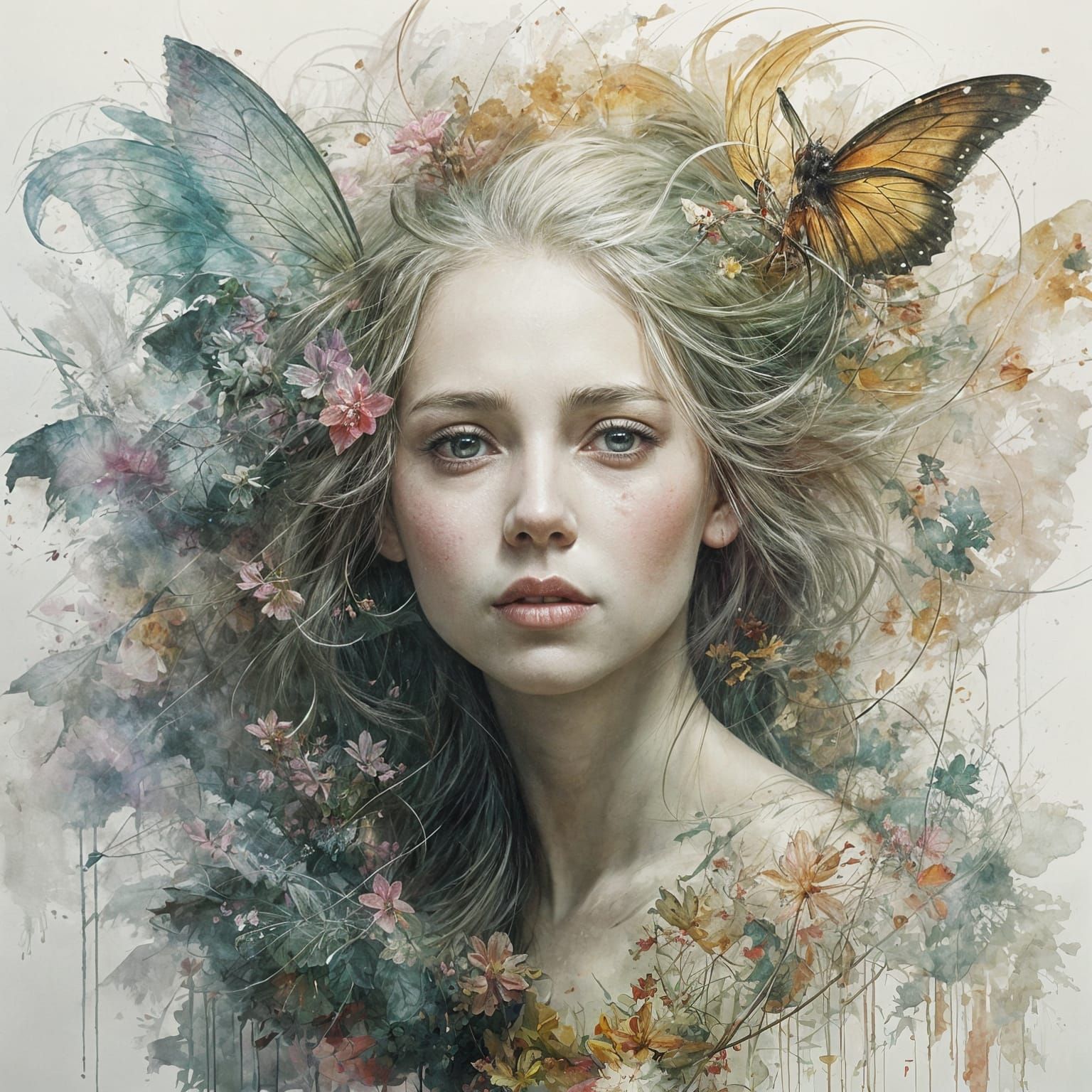 Whimsical Fairy in Enchanting Golden Light