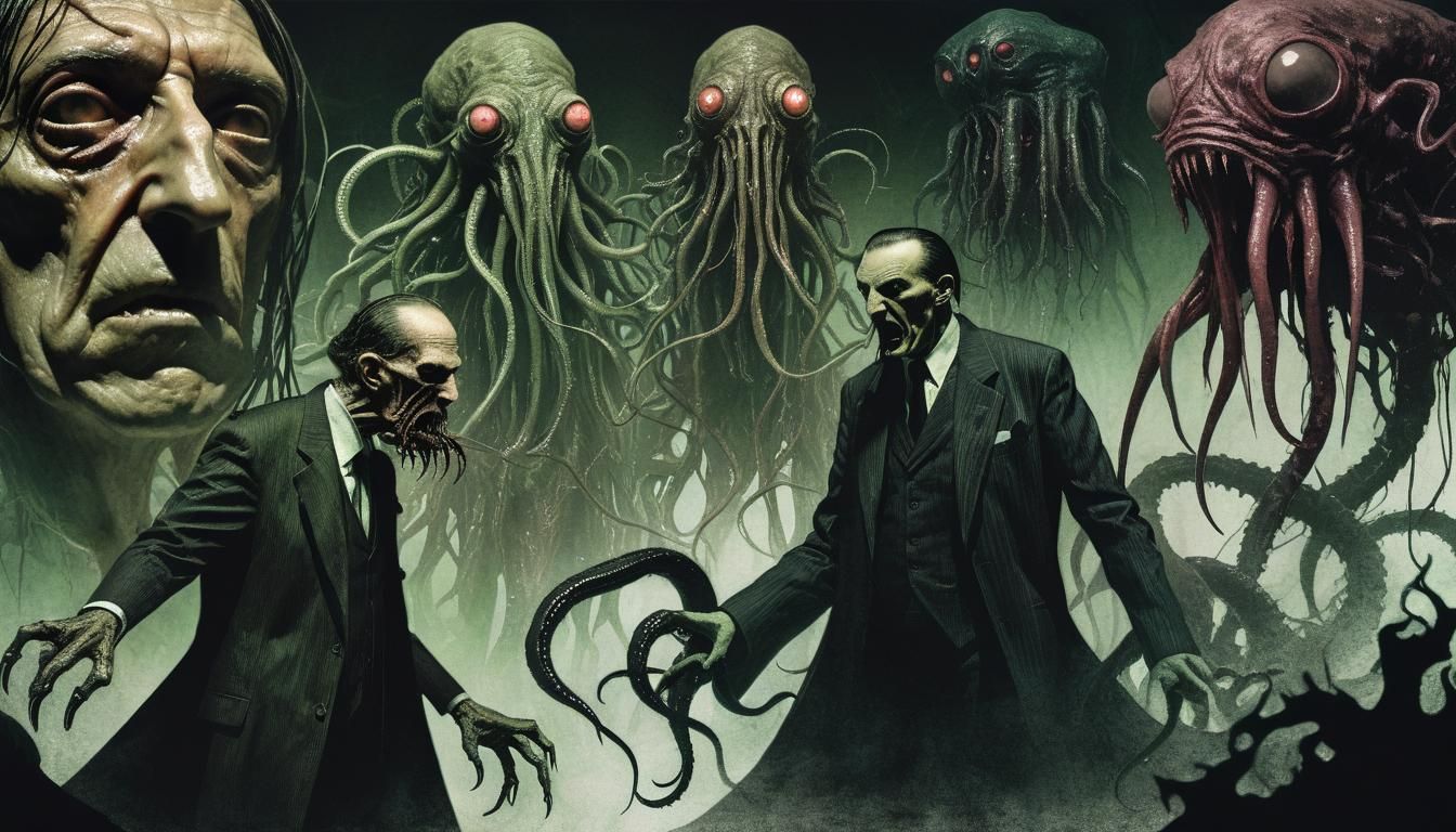 Eldritch Horror: Octopus God Collage Art