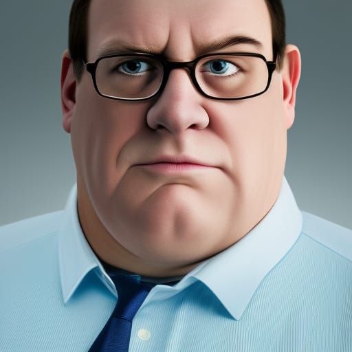 Realistic Peter Griffin Portrait, Professional Photography S...