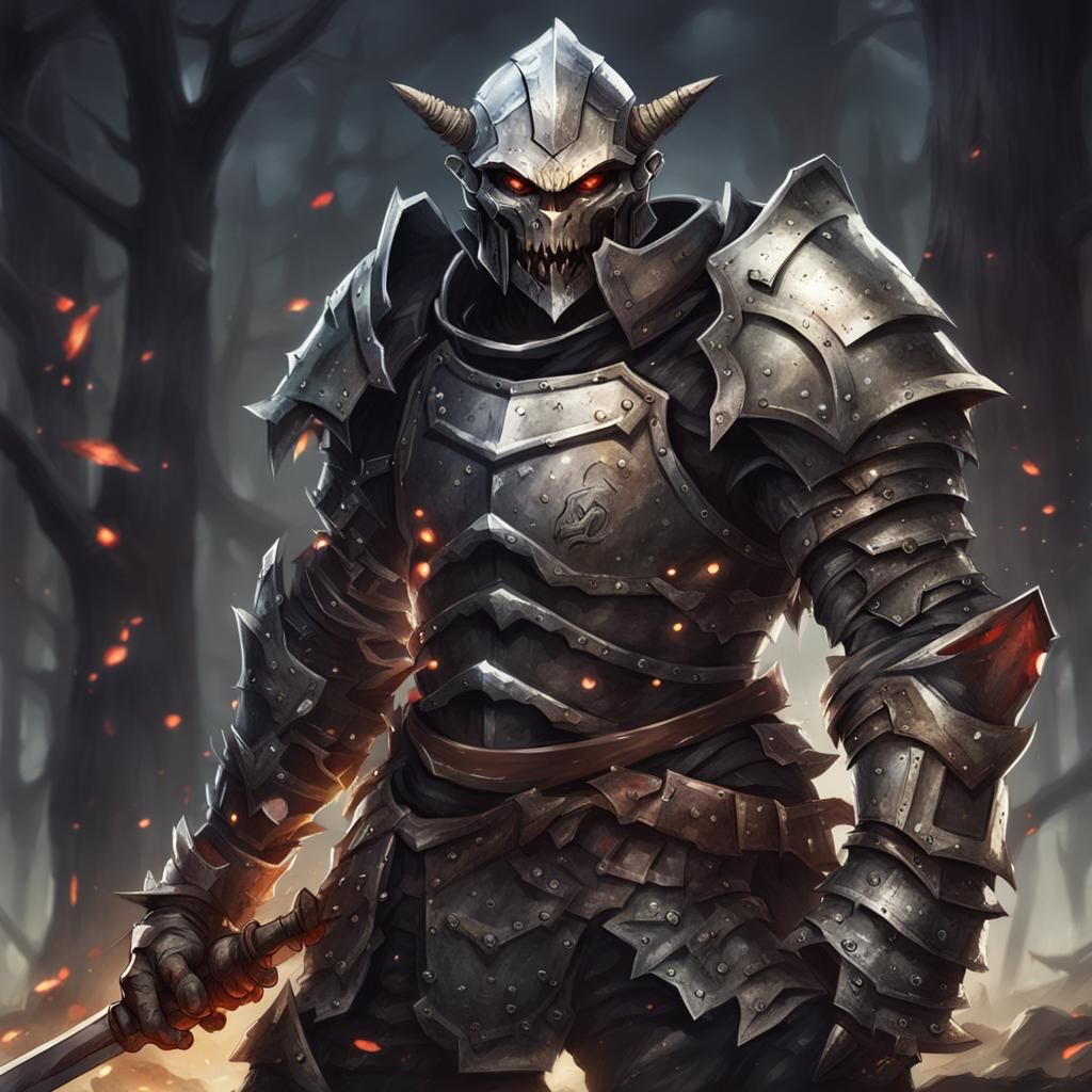 Armored Goblin Slayer: Evil Fantasy Warrior