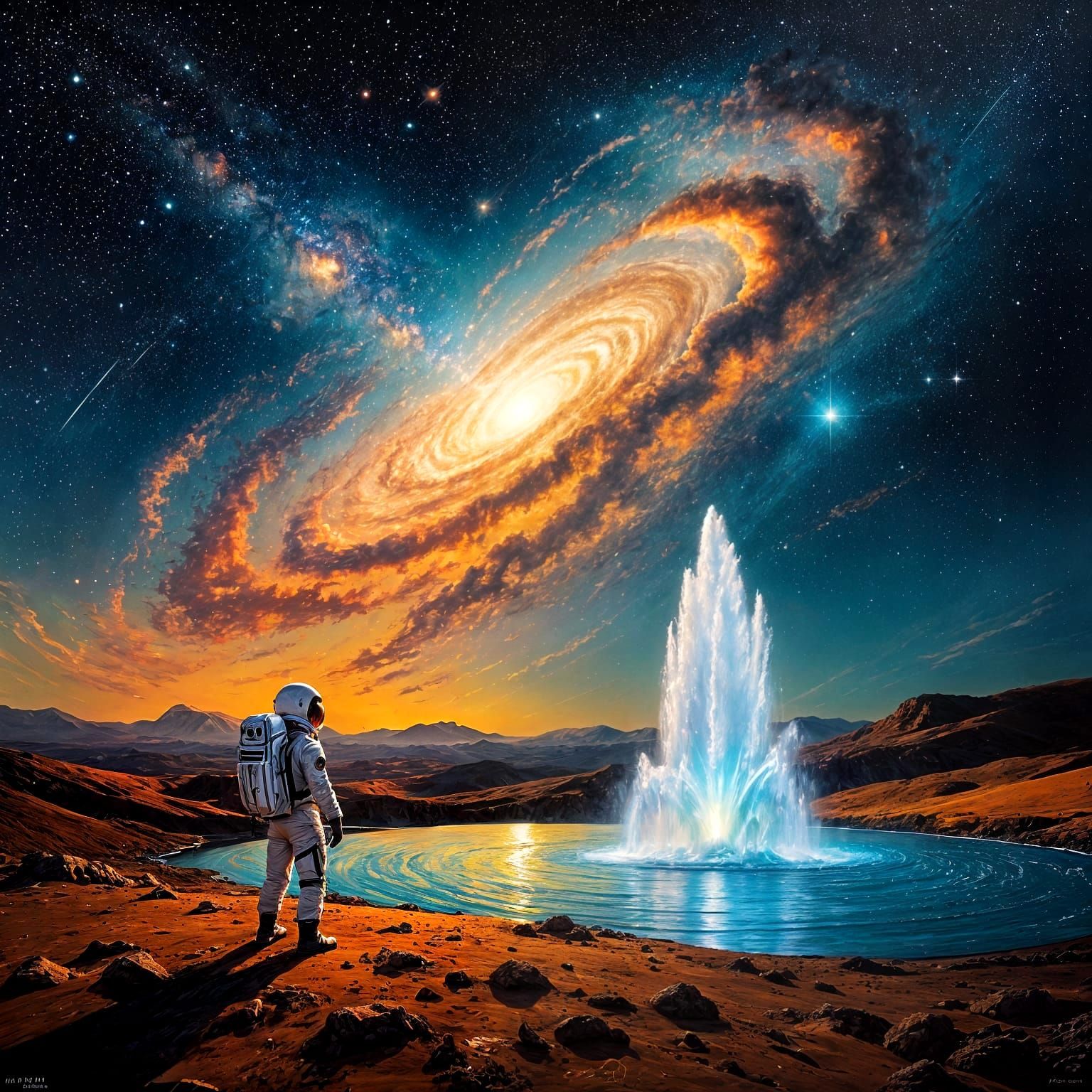 Astronaut Watches Nebula Birth on Mars as Impressionist Pain...