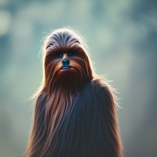 Modern Wookiee Portrait in Professional Photography Style