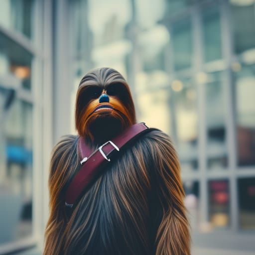 Modern Wookiee Portrait in Professional Photography Style