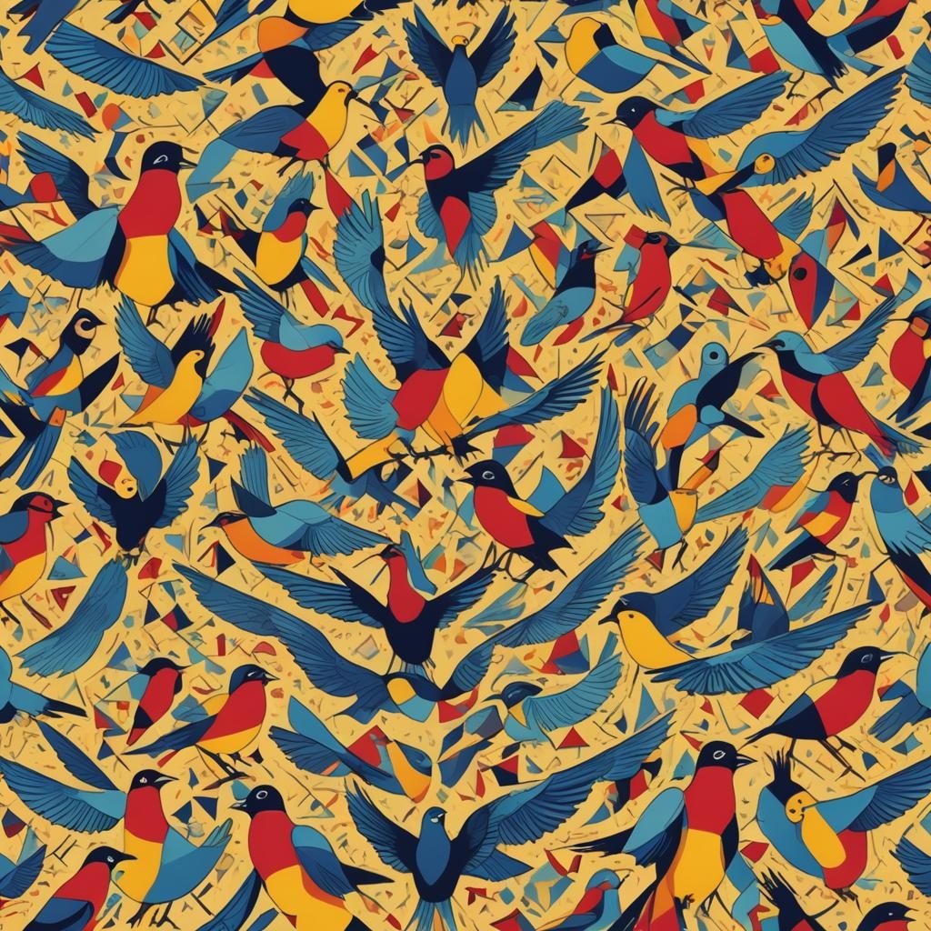 Ababil Birds Defending Mecca in Bauhaus Style