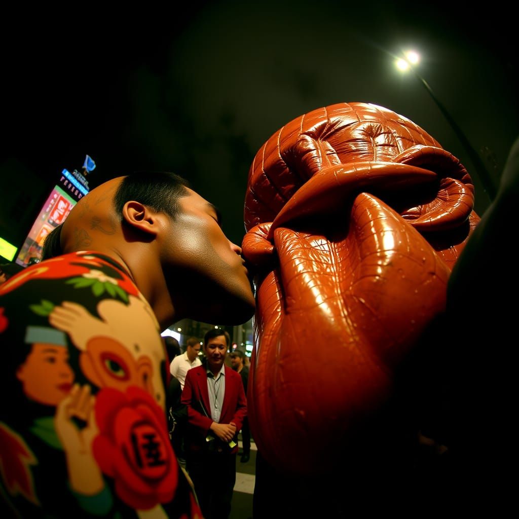 Surrealist Portrait in Vibrant Colors