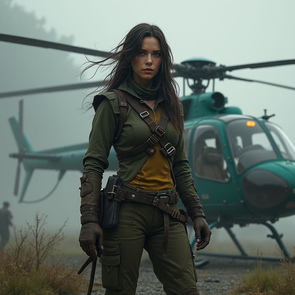 Post-Apocalyptic Hobbit Survivor: Comic Book Illustration