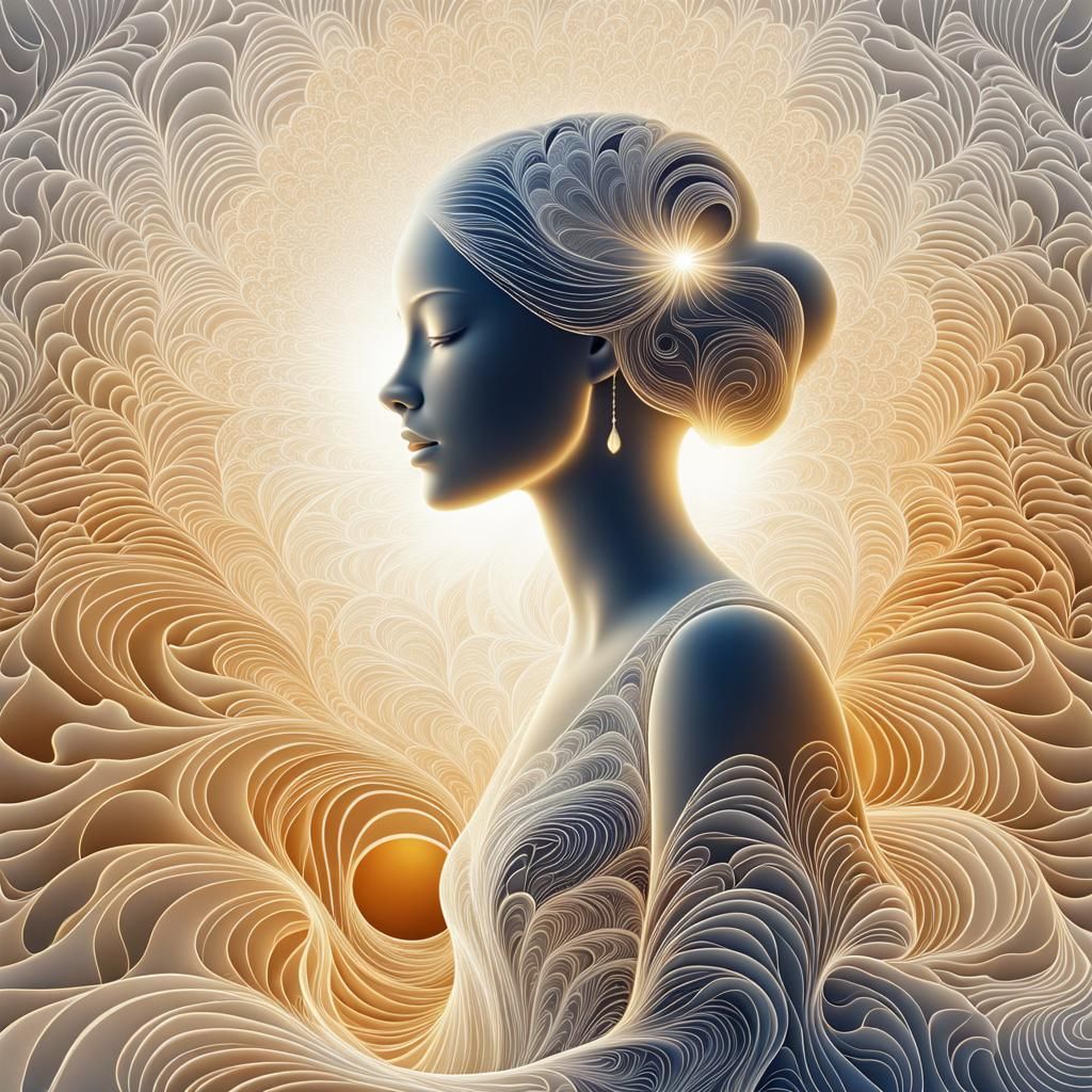 simulation of an empty mind when she fell in love