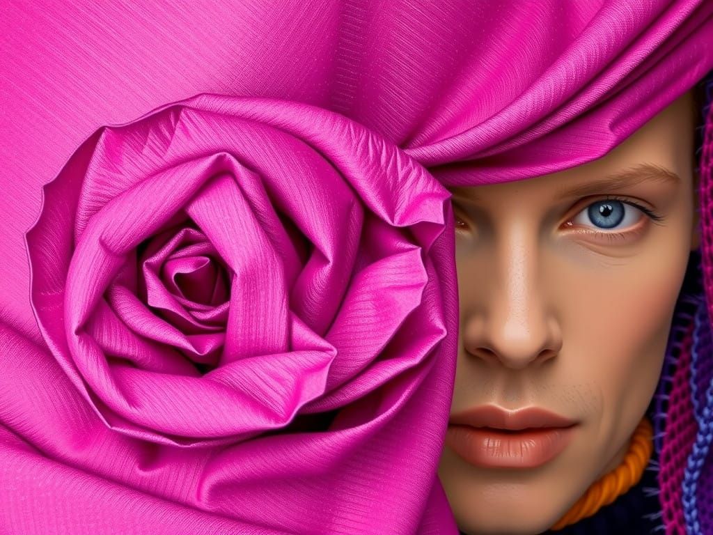 Hyperrealistic Close-up Portrait in Studio Lighting