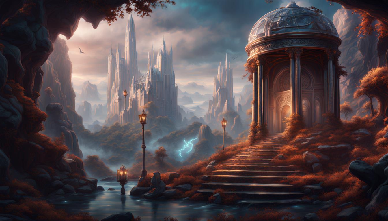 Never-Ending Story Oracle: Detailed Fantasy Art