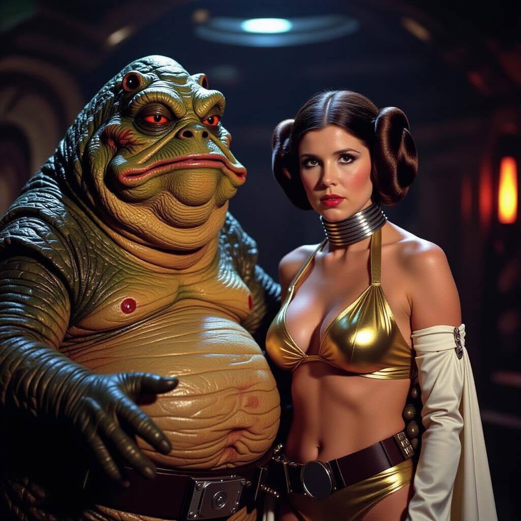 Princess Leia Organa vs Jabba the Hutt