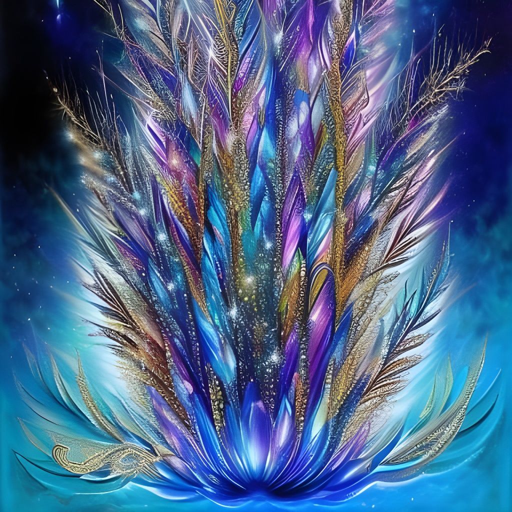 Mystical Crystal Shop in Oil Painting Style