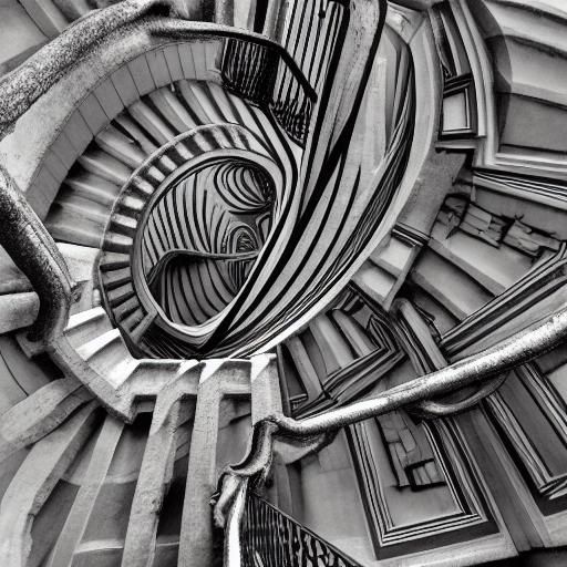 the Escher print that resonates most with you, or create your own!Water flows uphill.  Staircases loop endlessly.  Build...