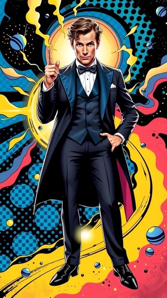The 15th Doctor in Pop Art Comic Style