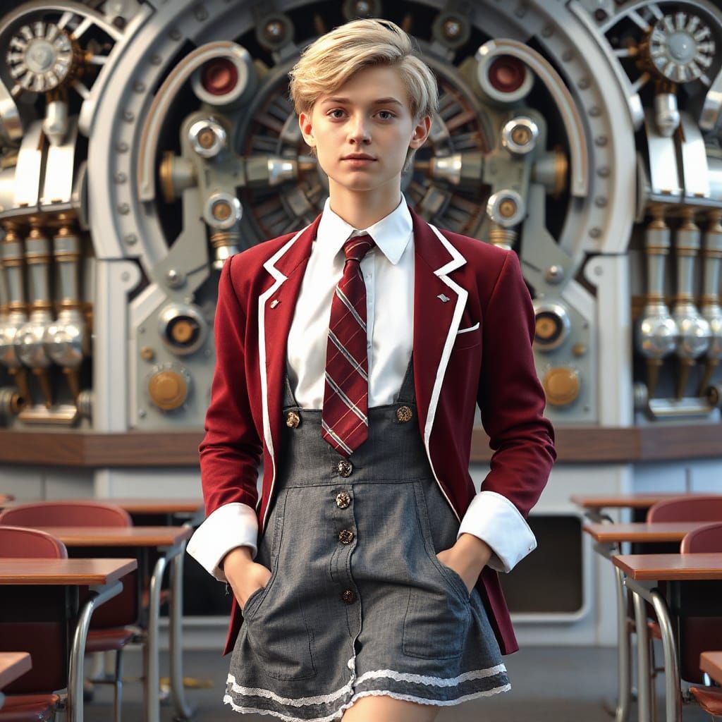 Steampunk Schoolboy Presentation in High Definition