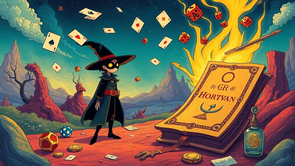 Mysterious Character in a Surreal Dreamscape