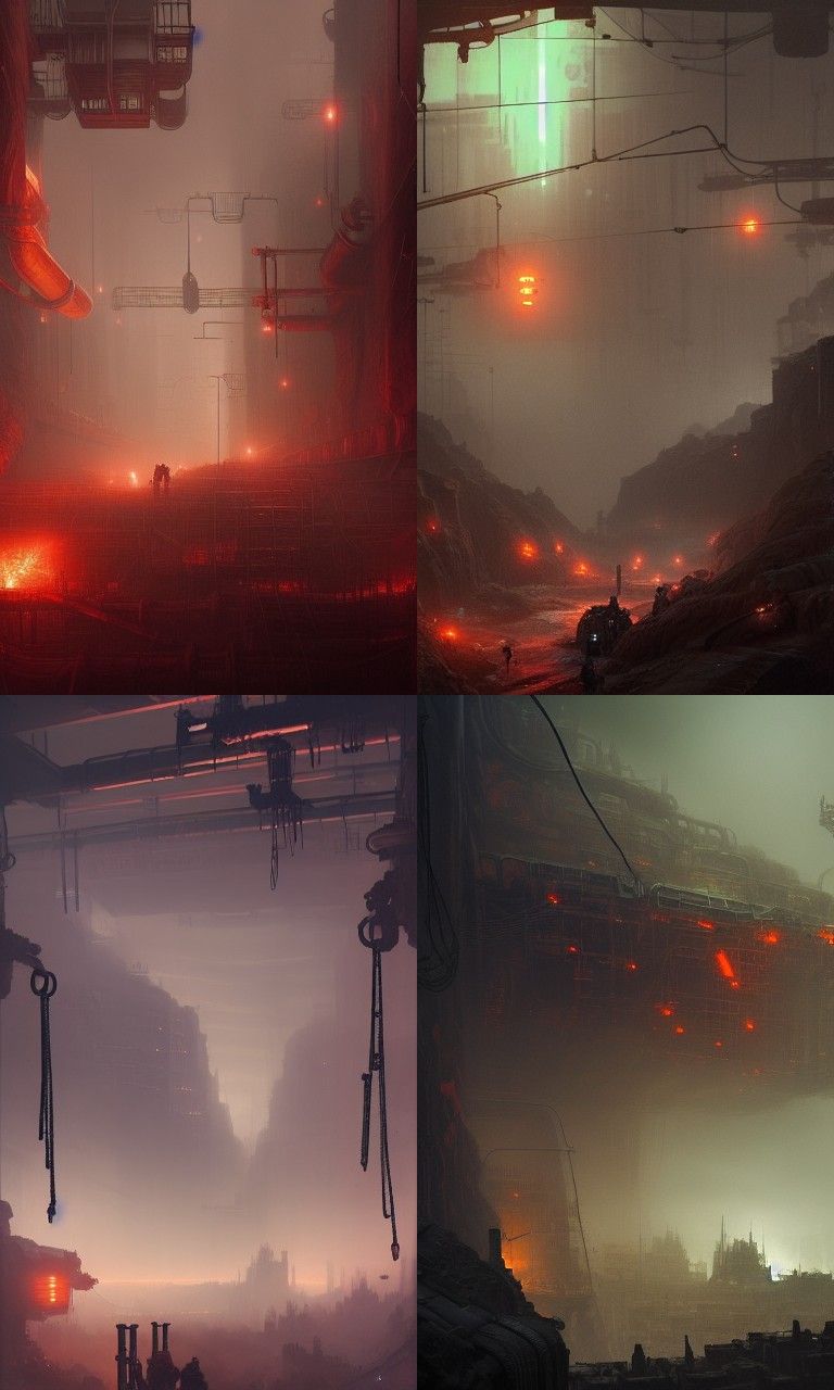 Goliaths in Underhive Depths: Dieselpunk Concept Art