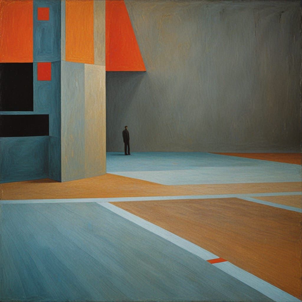 Existential Figure in Ethereal Void