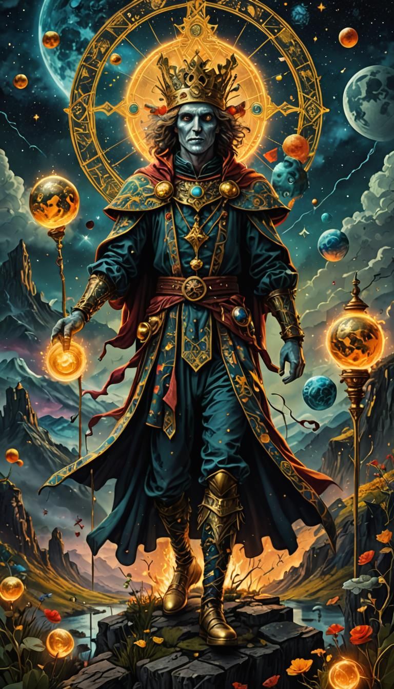 The Fool Tarot Card in Digital Matte Painting