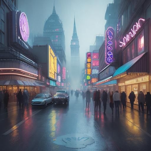 Marilyn Monroe in Pop Art Cityscape