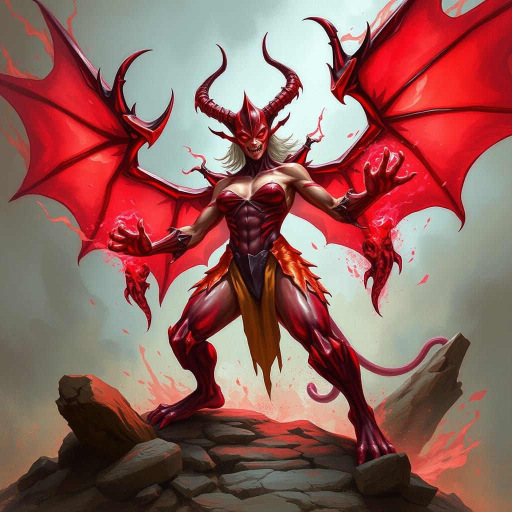 Shirtless Woman: AI Generated Image